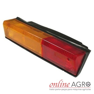 Farol traseiro agrícola com cores âmbar e vermelho e logótipo online AGRO