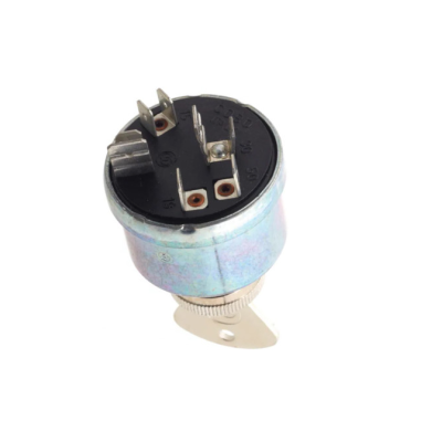 Relé elétrico metálico com terminais e suporte de montagem