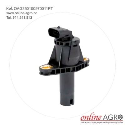 Componente plástico preto e amarelo com conector elétrico, referência e dados de contato online AGRO