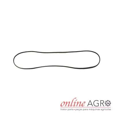 Correia preta elíptica com logótipo online AGRO