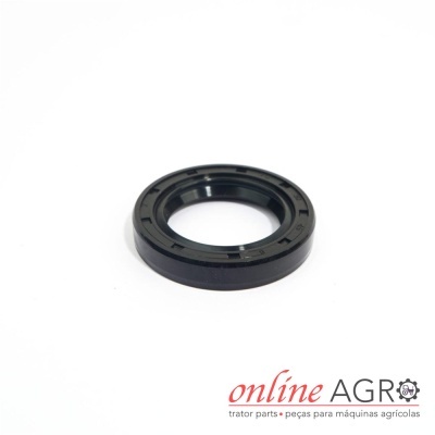 Anel de vedação negro sobre fundo branco com logótipo online AGRO