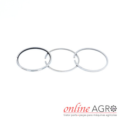 Conjunto de anéis metálicos para motores com logo online AGRO