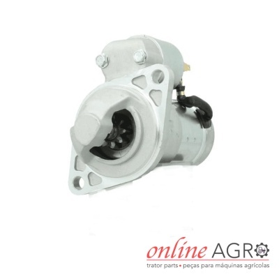 Motor de arranque metálico prateado para máquinas agrícolas