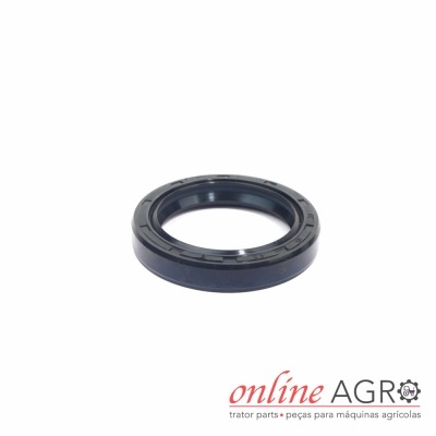 Anel de vedação preto circular sobre fundo branco com logótipo online AGRO