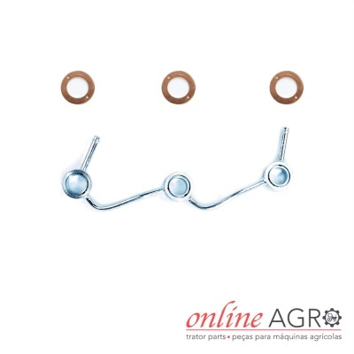 Peças metálicas e anilhas para máquinas agrícolas com logo online AGRO