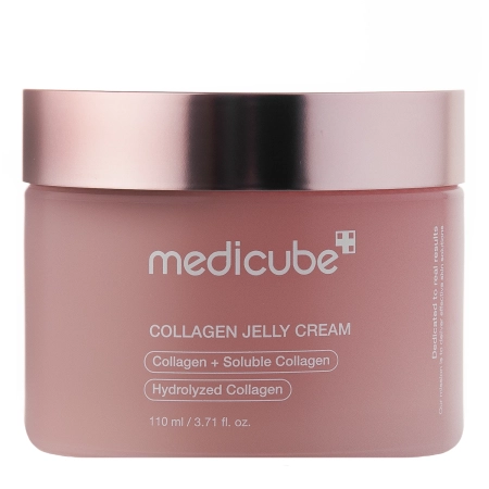 Frasco rosa de creme Medicube Collagen Jelly
