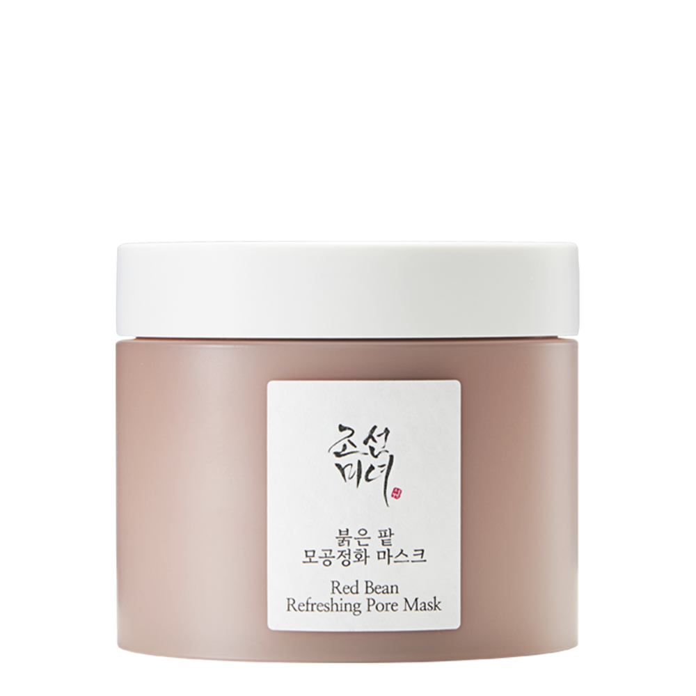 Frasco rosa claro com tampa branca de máscara facial Red Bean Refreshing Pore Mask