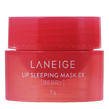Frasco vermelho de máscara para lábios Laneige Lip Sleeping Mask Berry