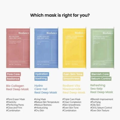 Biodance&#x20;-&#x20;Radiant&#x20;Vita&#x20;Niacinamide&#x20;Real&#x20;Deep&#x20;Mask&#x20;-&#x20;Illuminating&#x20;Face&#x20;Mask&#x20;-&#x20;1pc&#x2F;34g