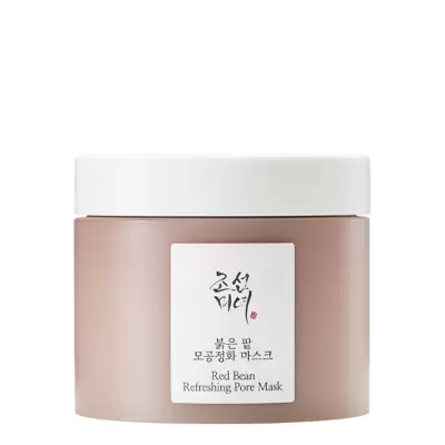Frasco rosa claro com tampa branca de máscara facial Red Bean Refreshing Pore Mask