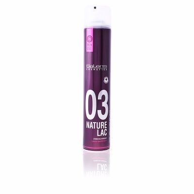 Frasco spray Salerm Cosmetic 03 Nature Lac roxo escuro com tampa branca