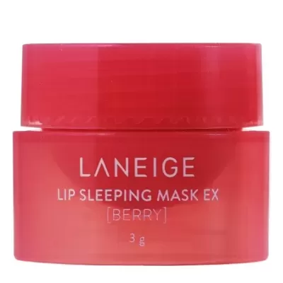 Frasco vermelho de máscara para lábios Laneige Lip Sleeping Mask Berry