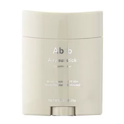 Stick cosmético Airy sun stick da Abib com proteção solar SPF 50+