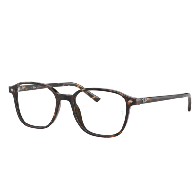 Óculos de grau Ray-Ban com armação quadrada padrão tartaruga castanho escuro
