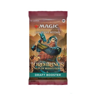 Pacote vermelho de cartas Magic: The Gathering The Lord of The Rings Tales of Middle-earth Draft Booster