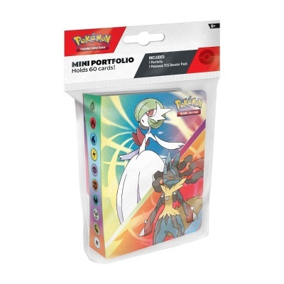 Mini Portfolio Pokémon para cartas com imagens dos Pokémon Gallade e Zoroark