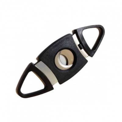 cortador de charutos preto com lâmina circular