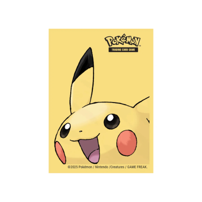 Cartão Pokémon com imagem do Pikachu e texto de copyright