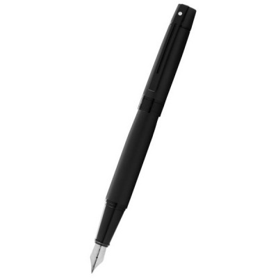 Caneta de tinta permanente preta com tampa