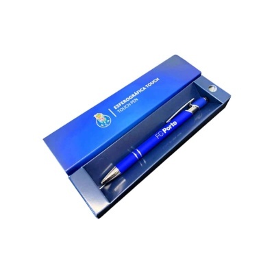 Caneta touch pen FC Porto azul com caixa azul