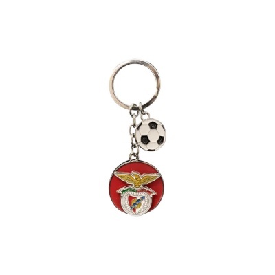 Porta-chaves com brasão e bola de futebol