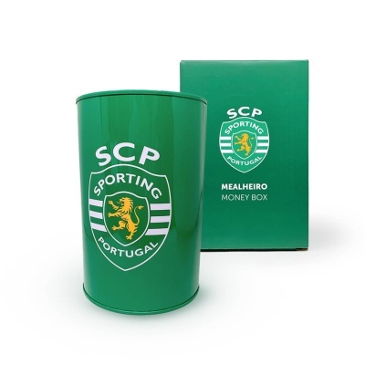 Mealheiro verde SCP Sporting Portugal com embalagem