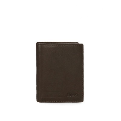 Carteira masculina castanha em couro, marca ALDEY