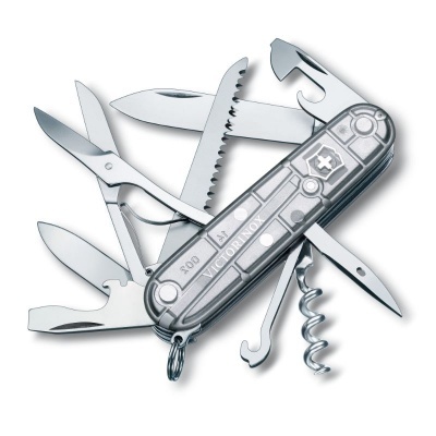 Canivete multiusos Victorinox com várias ferramentas abertas