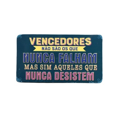 Tapete azul com texto inspirador colorido