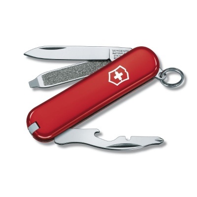 Canivete multifunções Victorinox vermelho com lâmina e corta-unhas