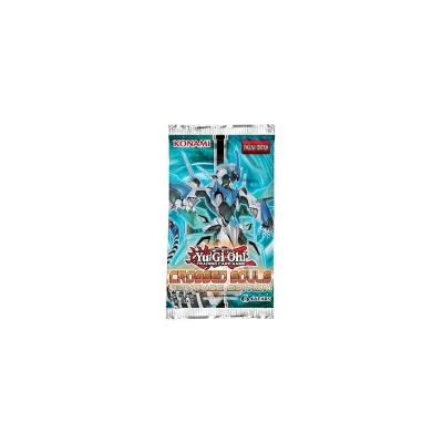 Pacote de cartas Yu-Gi-Oh! Crossed Souls com personagem azul e branco and fundo azulado