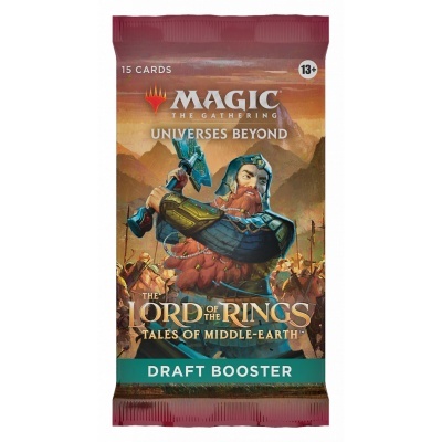 Pacote de cartas Magic The Gathering The Lord of the Rings Tales of Middle-Earth Draft Booster