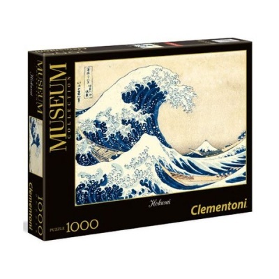 Caixa de quebra-cabeças Clementoni Museum com imagem da Onda de Hokusai