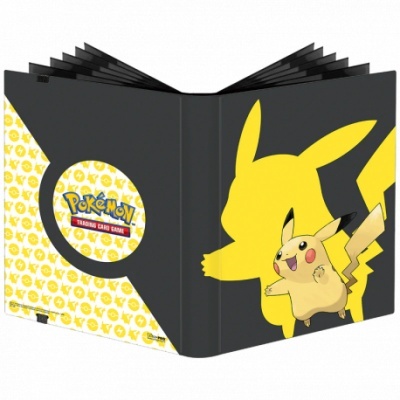 Estojo preto para cartas com ilustração de Pikachu e texto Pokémon Trading Card Game