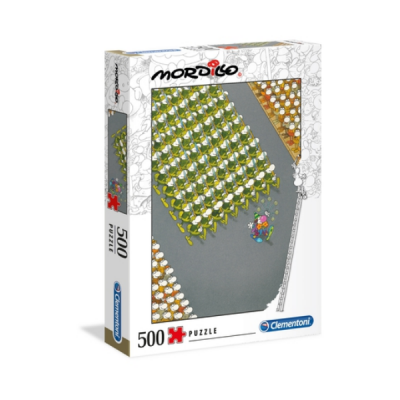 Caixa de puzzle MORDISCO 500 peças da Clementoni