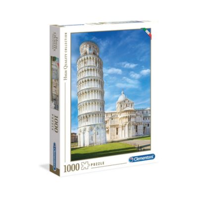 Caixa de puzzle Clementoni 1000 peças com imagem da Torre de Pisa