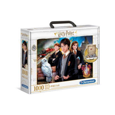Caixa de puzzle Harry Potter com 1000 peças e personagens principais