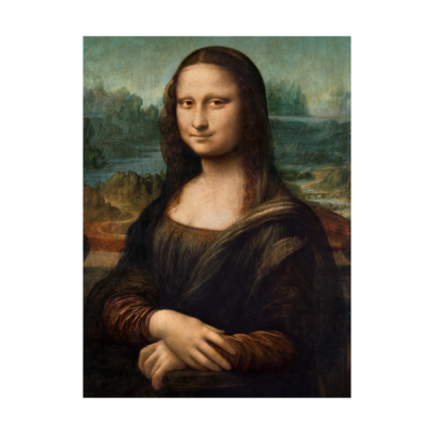 Reprodução da pintura Mona Lisa de Leonardo da Vinci