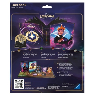 Embalagem de porta-cartões Lorebook Card Portfolio Disney Lorcana