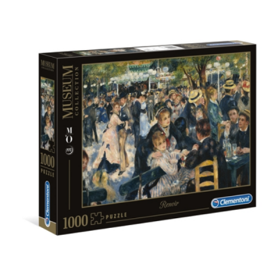Caixa de puzzle Clementoni Museum Collection com 1000 peças e imagem de pintura de Renoir