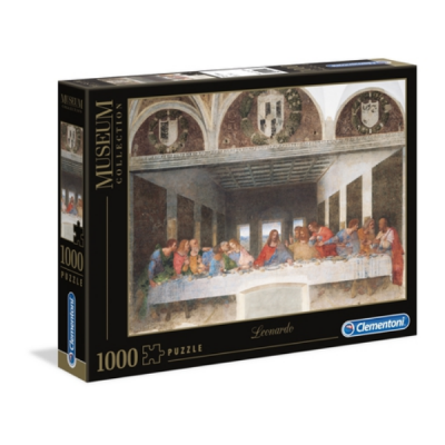 Caixa de puzzle da Clementoni com a pintura A Última Ceia de Leonardo da Vinci