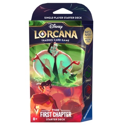 Caixa do jogo de cartas Disney Lorcana The First Chapter Starter Deck