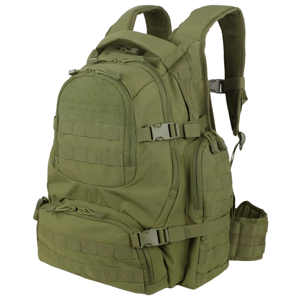 Urban Go Pack Condor Mochila tática verde oliva com vários compartimentos e alças ajustáveis