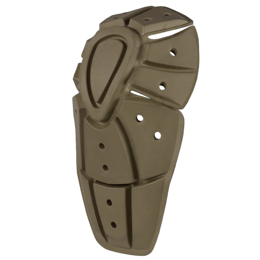 Knee Pad Pro Inserts (Pair Pack) Condor Proteção para joelho castanha com várias ranhuras e orifícios.