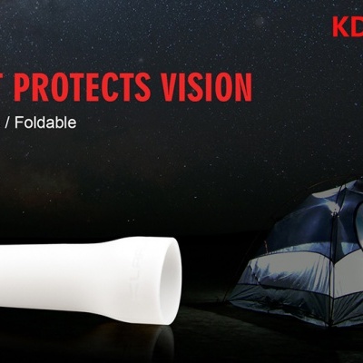 Difusor branco KDF-3 para luz suave, flexível e dobrável, com tenda ao fundo