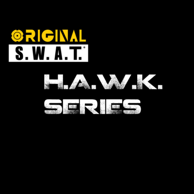 Texto ORIGINAL S.W.A.T. H.A.W.K. SERIES em fundo preto