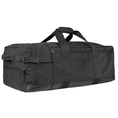 Mala de viagem preta com alças e fechos