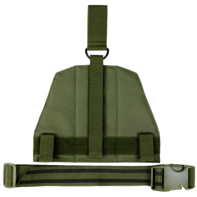 Cinto táctico verde-oliva em nylon com fivela de plástico