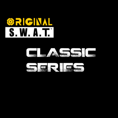 Logótipo ORIGINAL S.W.A.T. CLASSIC SERIES em fundo preto