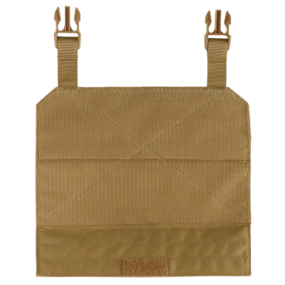 Painel tático bege com fivelas e velcro